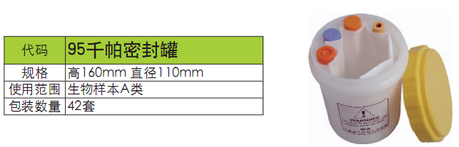 生物安全運輸附件（次級容器）－生物樣品運輸罐